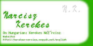 narcisz kerekes business card